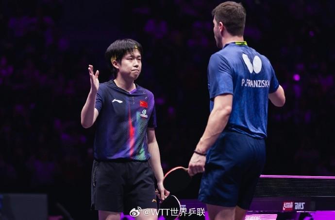 mksport-王楚钦3-0战胜弗朗西斯卡，晋级重庆冠军赛男单八强